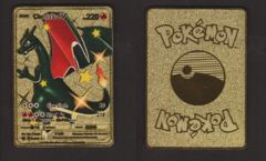 CUSTOM METAL CARD: Charizard V - 079/073 (Black & Red Color)